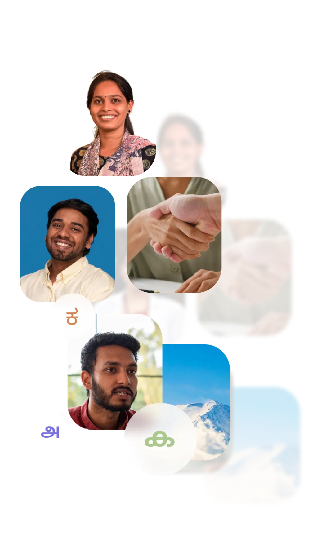 Poojari performing ritual - Left