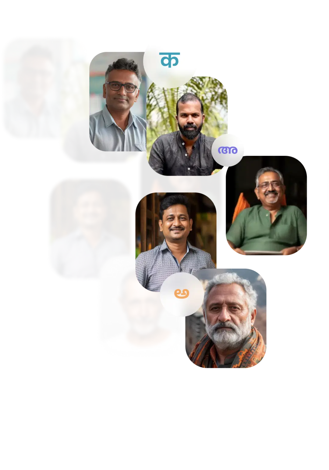 Poojari performing ritual - Left