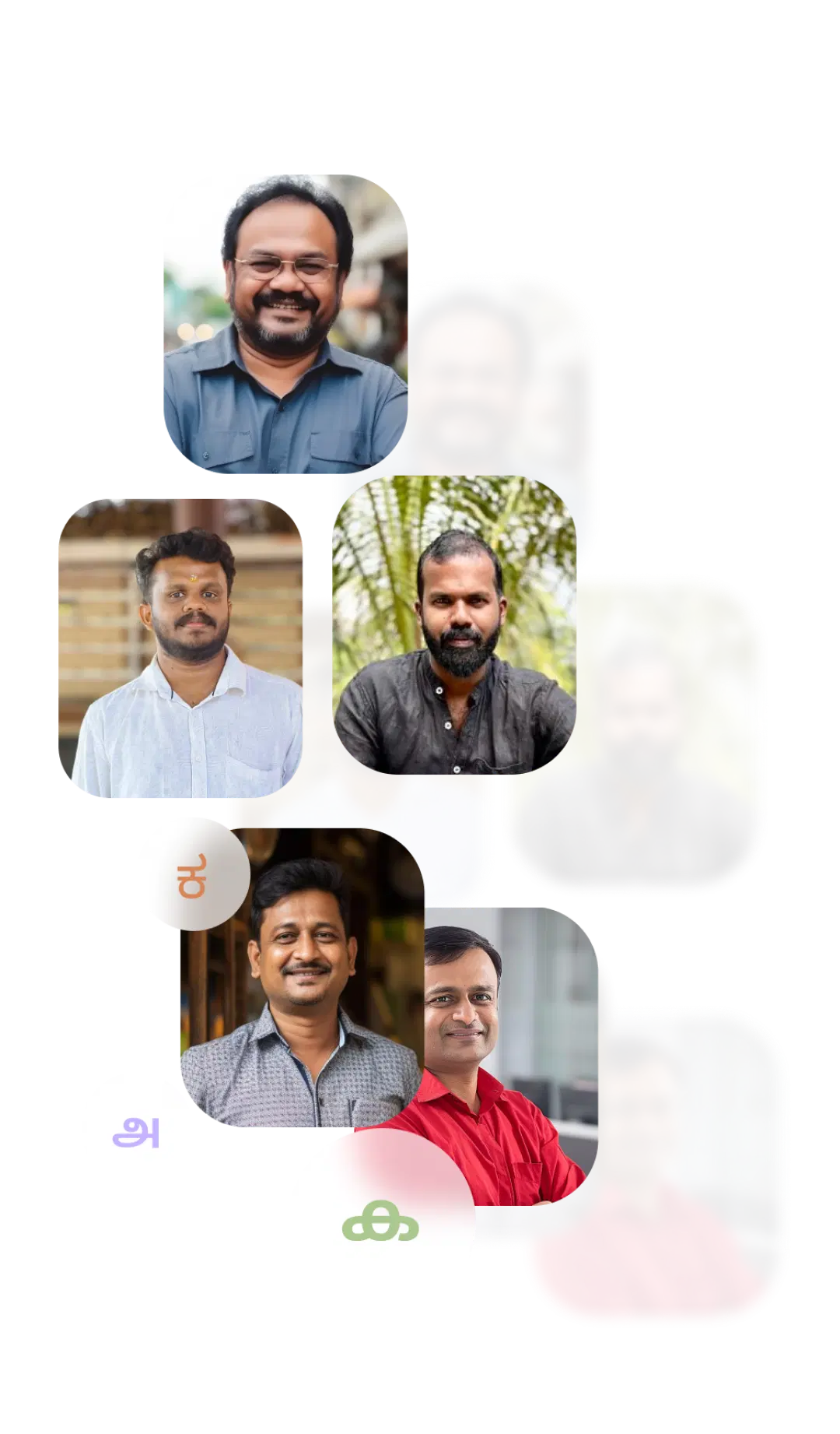 Poojari performing ritual - Left