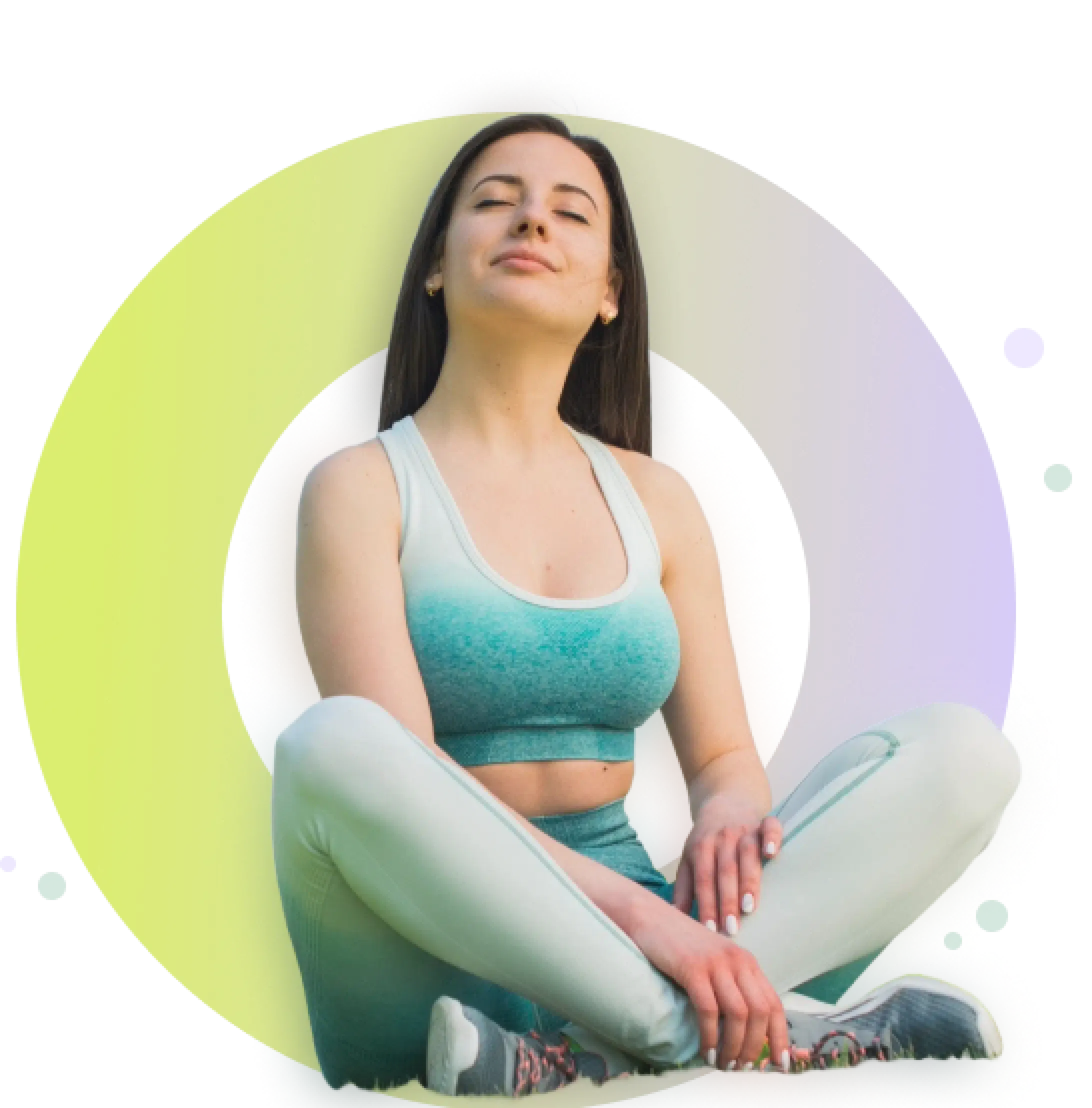 WellneXveda wellness hero image showing a woman and holistic care theme