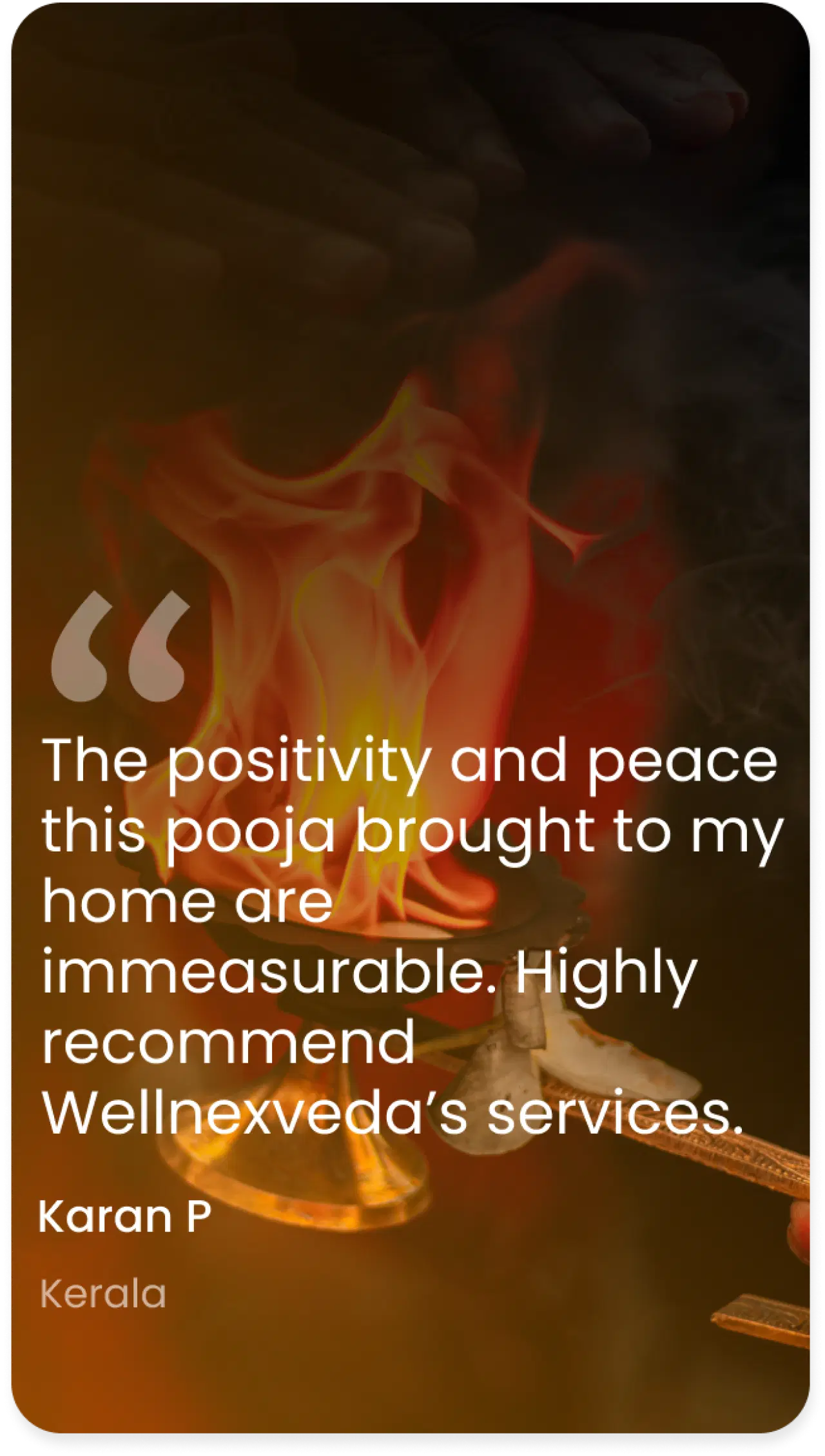 WellneXveda testimonial illustration for desktop view